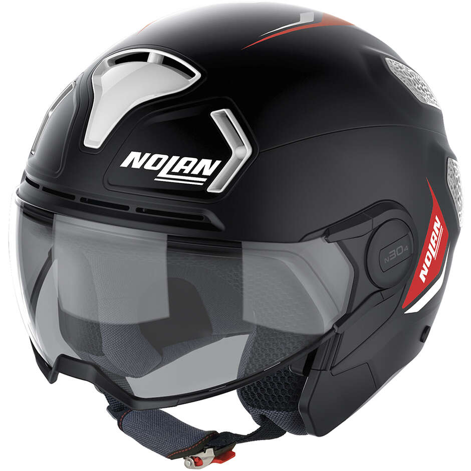 Nolan N30-4 T INCEPTION 019 Jet Motorcycle Helmet Matt Black White