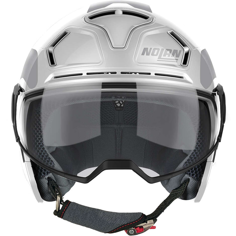 Nolan N30-4 T UNCHARTED 021 Jet Motorcycle Helmet White Metal