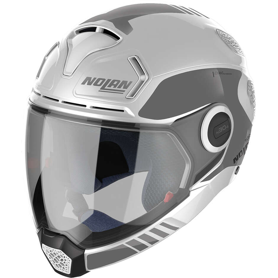 Nolan N30-4 VP UNCHARTED 029 Crossover Motorcycle Helmet White Metal