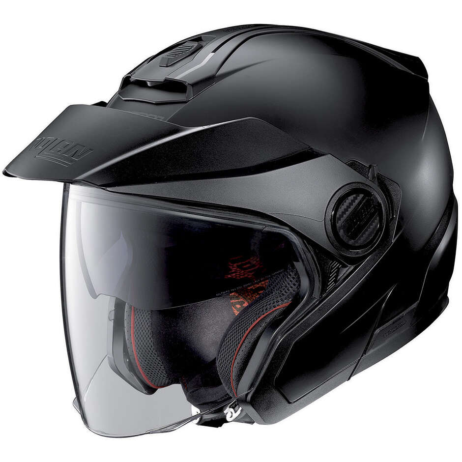 Nolan N40-5 06 CLASSIC N-COM 010 Matt Black Motorcycle Jet Helmet