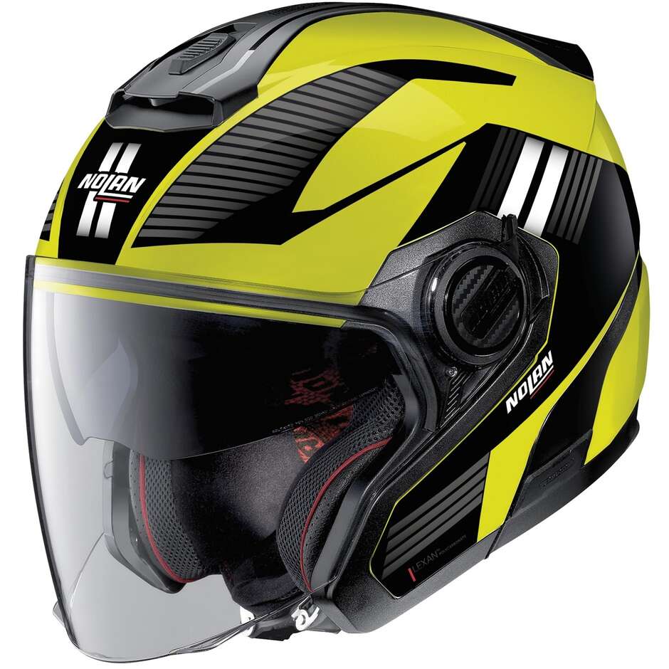 Nolan N40-5 06 CROSSWALK N-COM 036 Black Yellow Motorcycle Jet Helmet