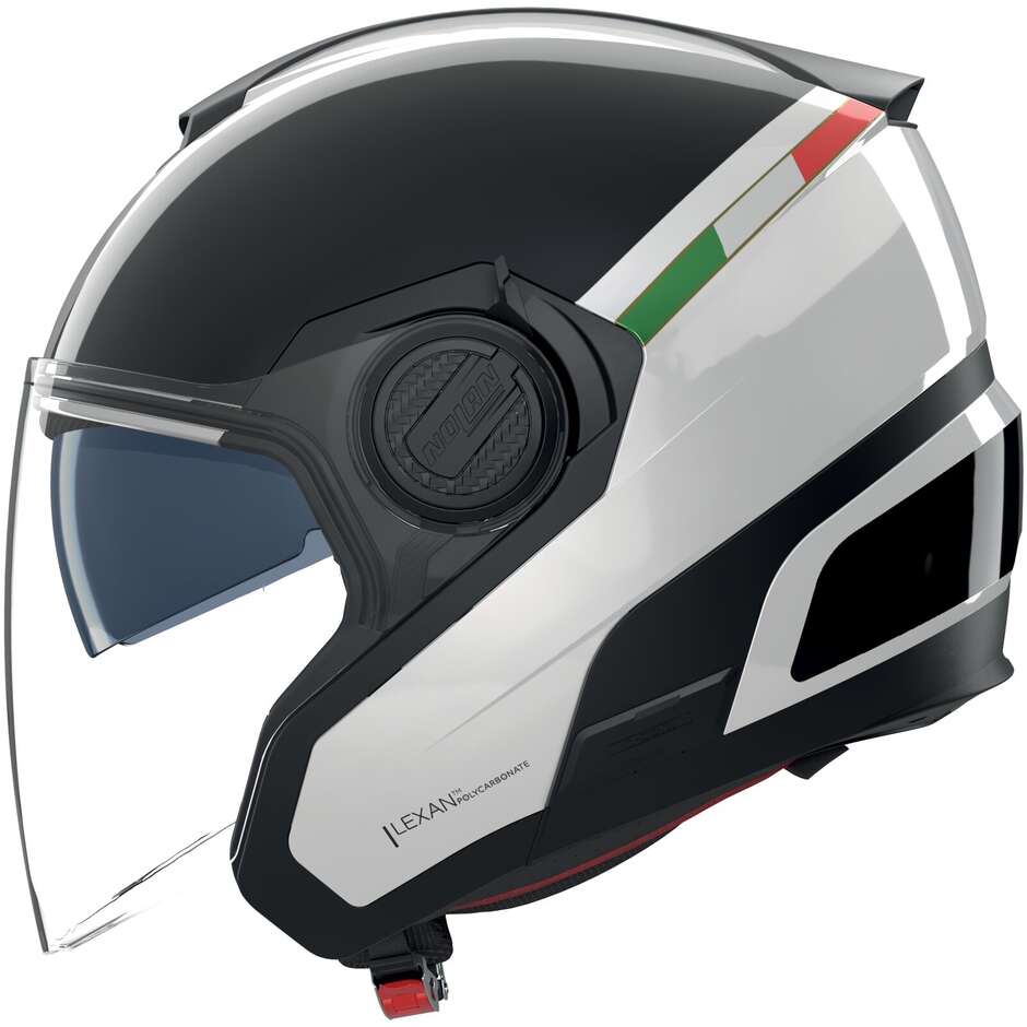 Nolan N40-5 06 INTEGRO 342 Jet Motorcycle Helmet White Black Italy Metal