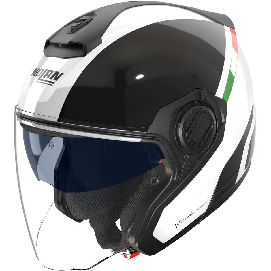 Nolan N40-5 06 INTEGRO 342 Jet Motorcycle Helmet White Black Italy Metal