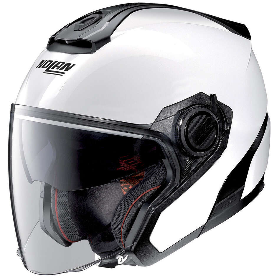 Nolan N40-5 06 SPECIAL N-COM 015 White Motorcycle Jet Helmet
