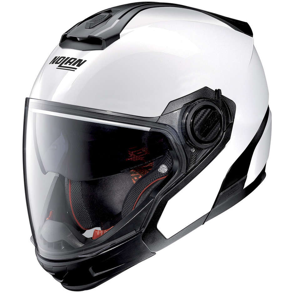 Nolan N40.5 GT Special Transverse Motorcycle Helmet N-COM White Lucido