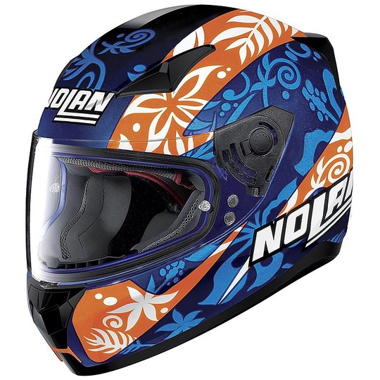 Nolan N60.5 Integral Motorcycle Helmet Gemini Replica 031 D. Petrucci Cayman Blue