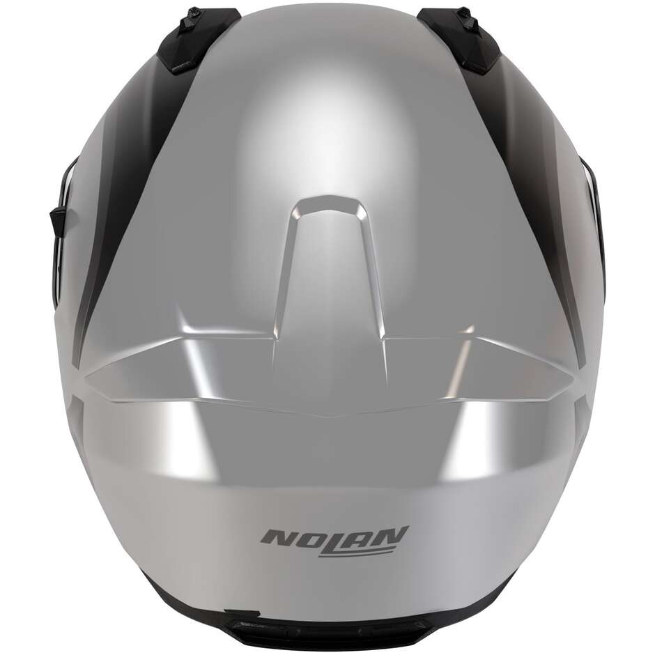 Nolan N60-6 BIFASE 349 Integralhelm Motorrad Weiß Schwarz Metall