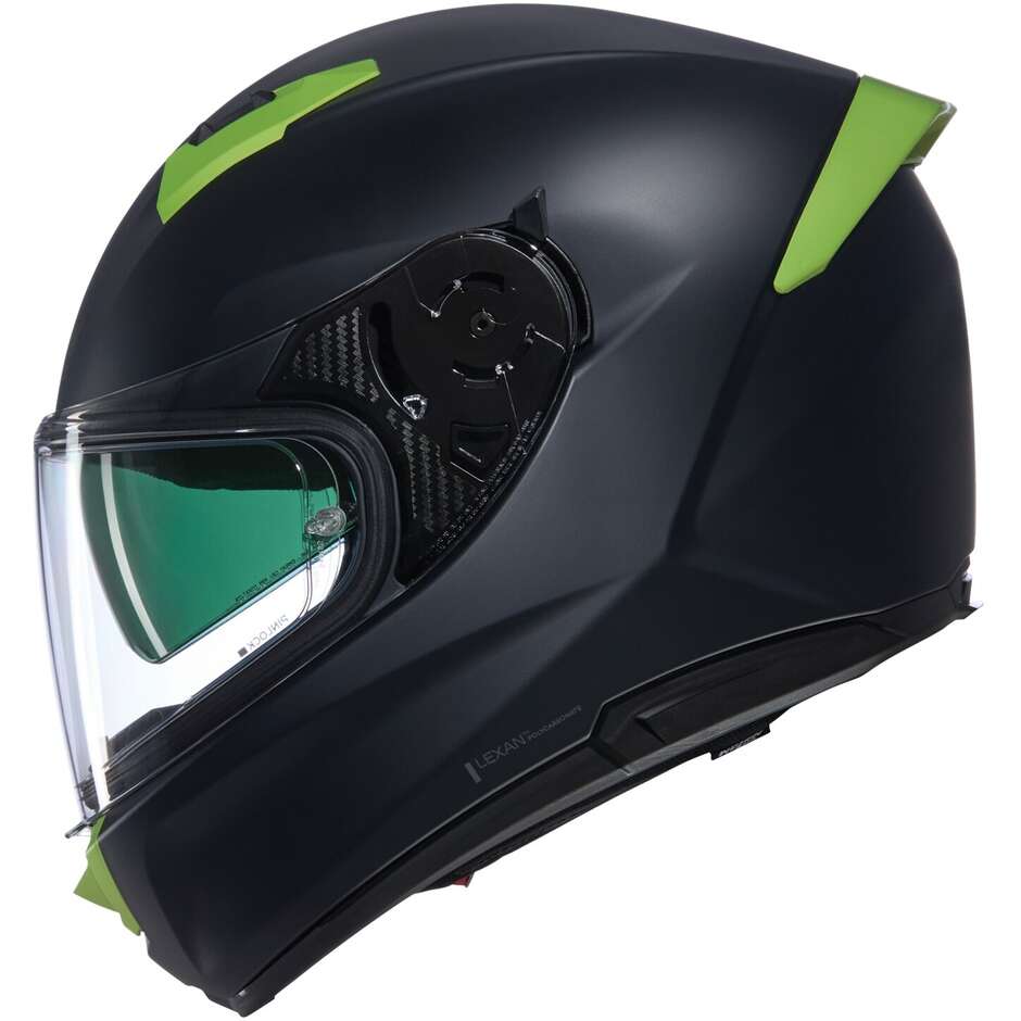 Nolan N60-6 CLASSIC NOBLE 311 Matt Schwarz Grün Integral-Motorradhelm