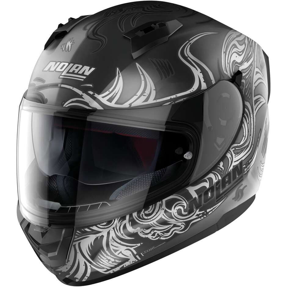 Nolan N60-6 MUSE 069 Full Face Motorcycle Helmet White Black Matt