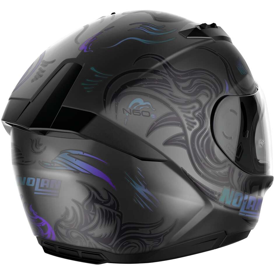 Nolan N60-6 MUSE 072 Iridescent Matt Purple Full-Face Motorcycle Helmet