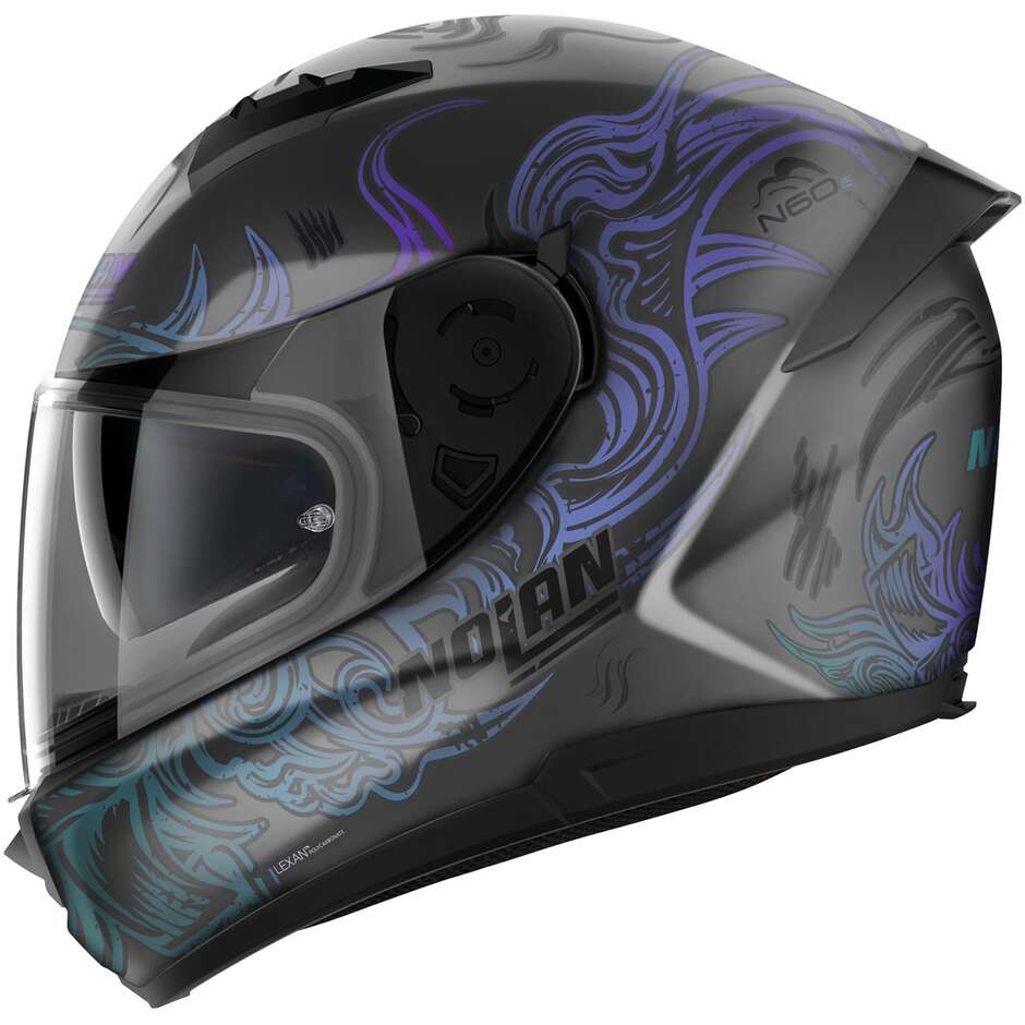 Nolan N60-6 MUSE 072 Iridescent Matt Purple Full-Face Motorcycle Helmet