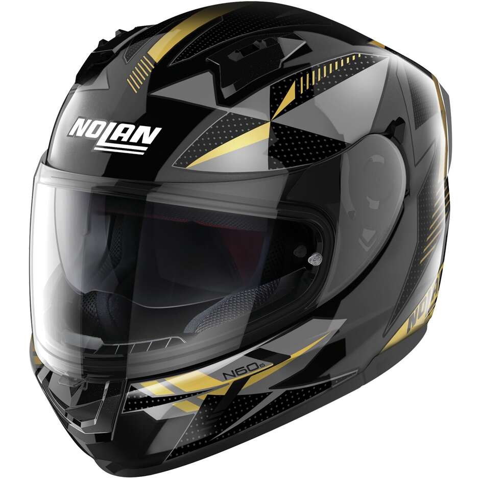 Nolan N60-6 WIRING 075 Gold Silver Integral Motorcycle Helmet