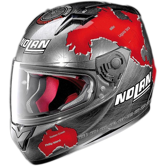 Nolan N64 Gemini Integral Helmet Replica C. Checa Black Opaco
