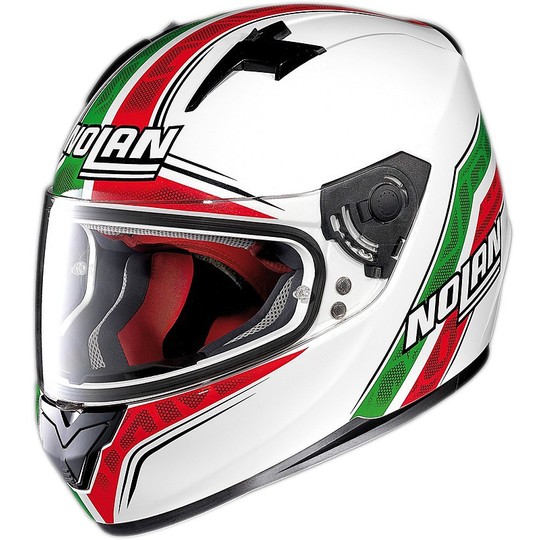 Nolan N64 Integral Motorcycle Helmet White Metal