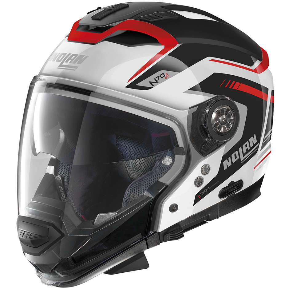 Nolan N70-2 Crossover Motorcycle Helmet GT SWITCHBACK N-060 White Red