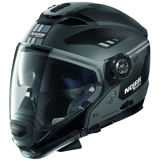 Nolan N70.2 Crossover ON-OFF Motorcycle Helmet GT Bellavista N-Com 021 Opaque Gray Lava