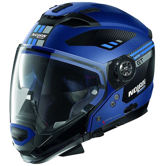 Nolan N70.2 Crossover ON-OFF Motorcycle Helmet GT Bellavista N-Com 027 Imperator Matt Blue