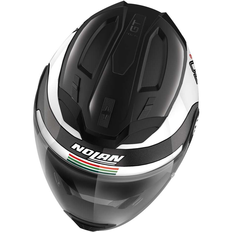 Nolan N70-2 GT 06 JETPACK N-COM 064 White Tricolor Crossover Motorcycle Helmet