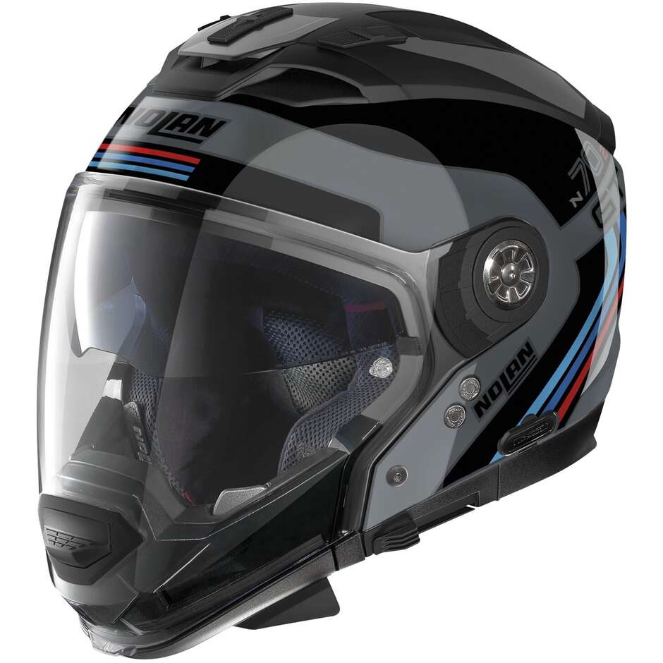 Nolan N70-2 GT 06 JETPACK N-COM 066 Crossover Motorcycle Helmet Black Blue Red