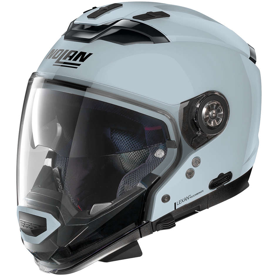 Nolan N70.2 GT CLASSIC N-Com 006 Zephyr White Crossover ON-OFF Motorcycle Helmet
