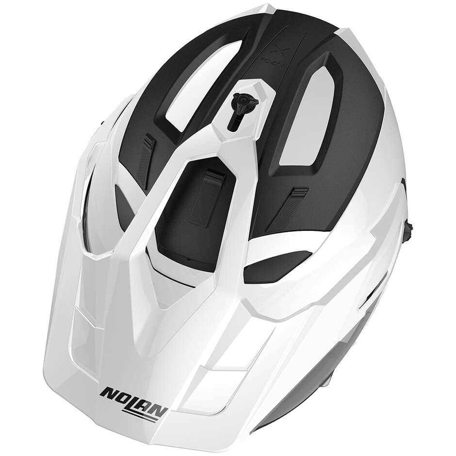 Nolan N70-2 X 06 CLASSIC N-Com 005 White Crossover Motorcycle Helmet
