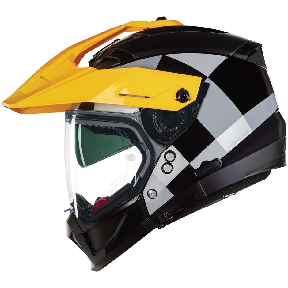 Nolan N70-2 X 06 RUVIDO 341 Crossover Motorcycle Helmet Black Grey Yellow