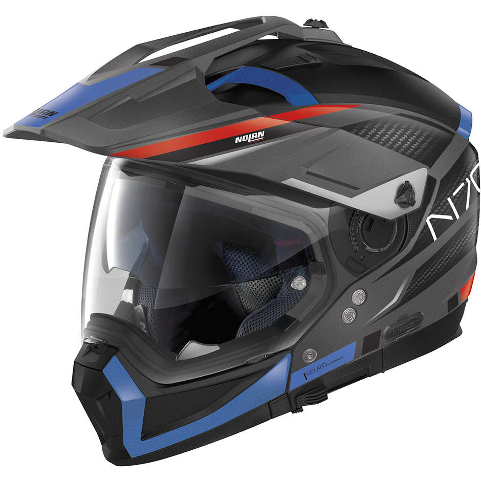 Nolan N70-2 X EARTHQUAKE N-Com 048 Lava Gray Matt Crossover Motorcycle Helmet