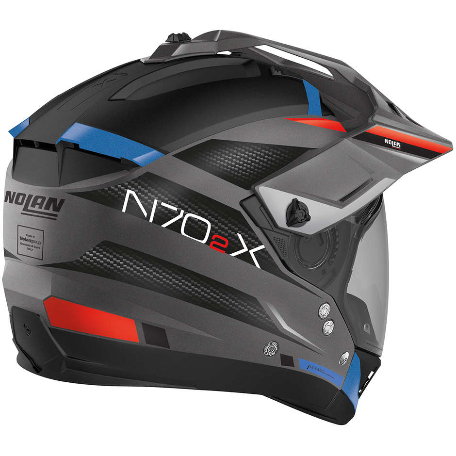 Nolan N70-2 X EARTHQUAKE N-Com 048 Lava Gray Matt Crossover Motorcycle Helmet