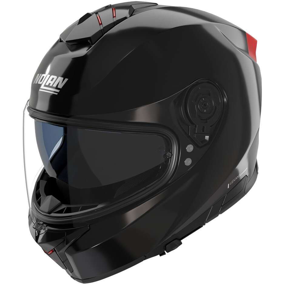 Nolan N80-8 CLASSICO NOBILE 335 Full Face Motorcycle Helmet Glossy Black Red