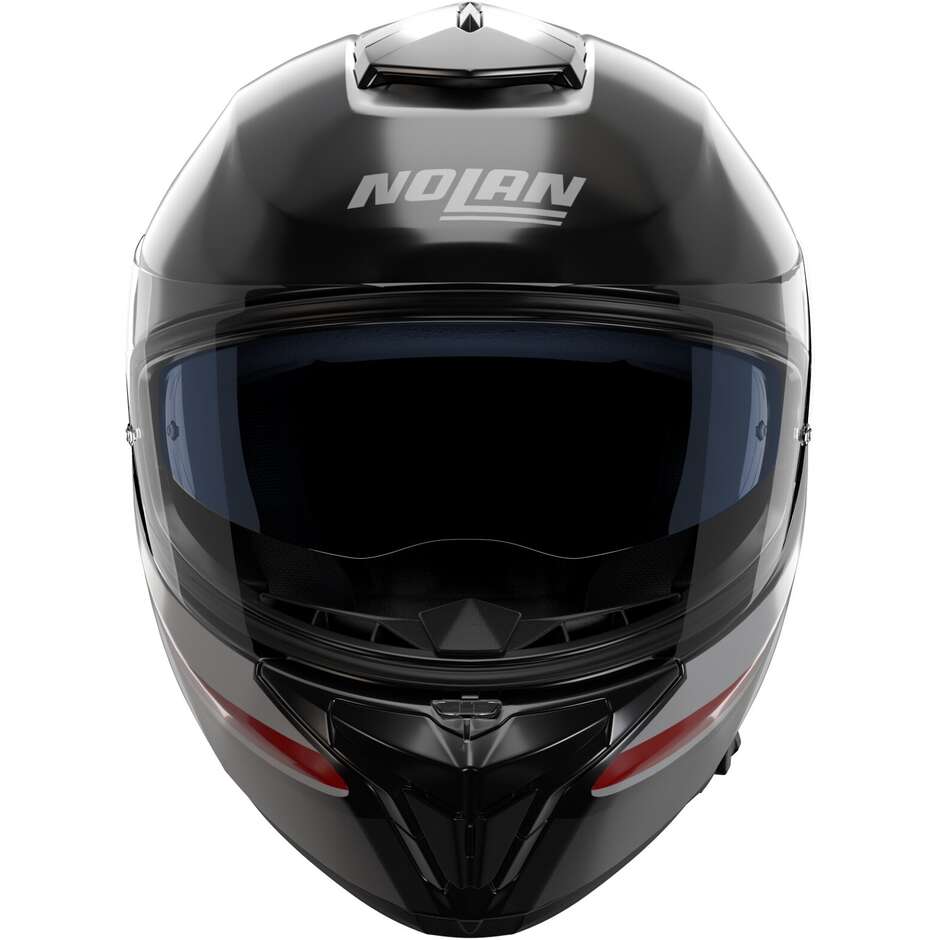 Nolan N80-8 INCLINE 353 Integralhelm Motorrad Schwarz Anthrazit Weiß Rot Glänzend
