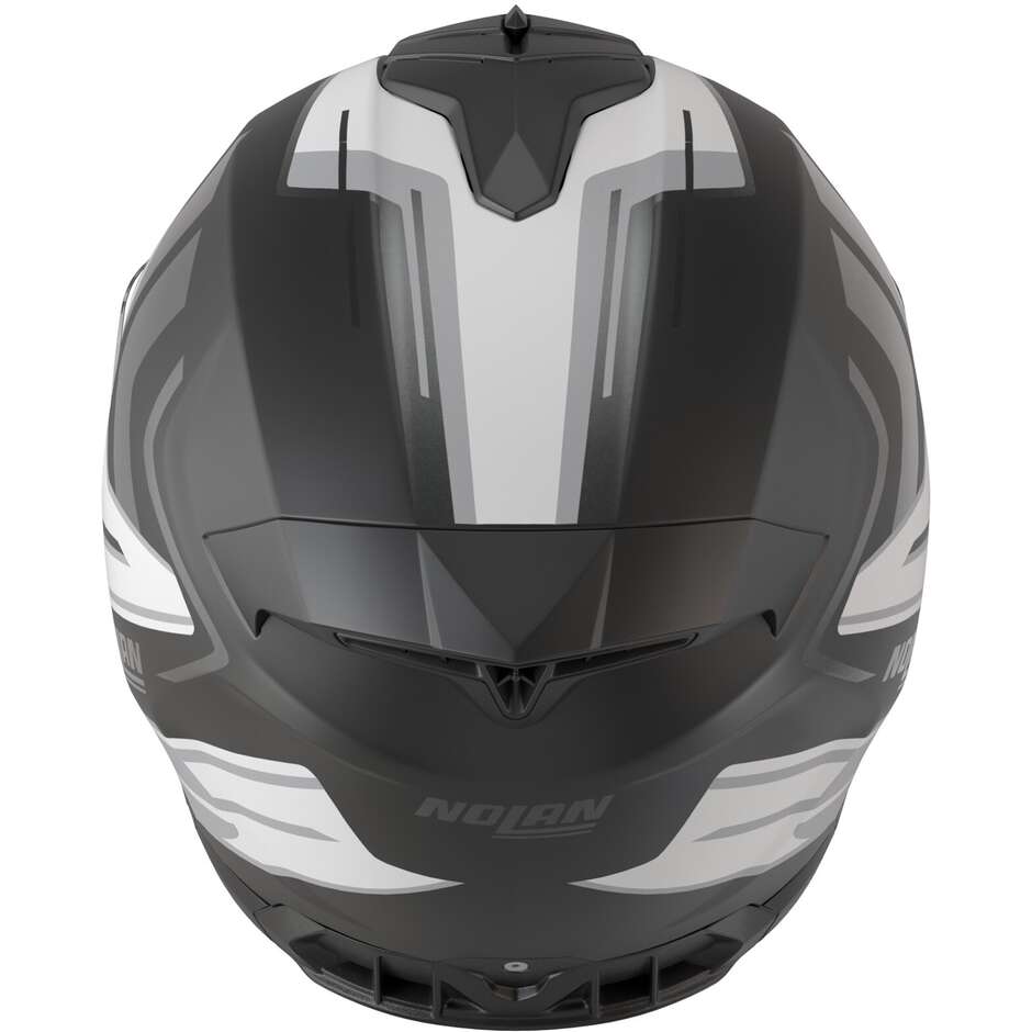 Nolan N80-8 TRITTICO 359 Full Face Motorcycle Helmet Black White Anthracite Matt