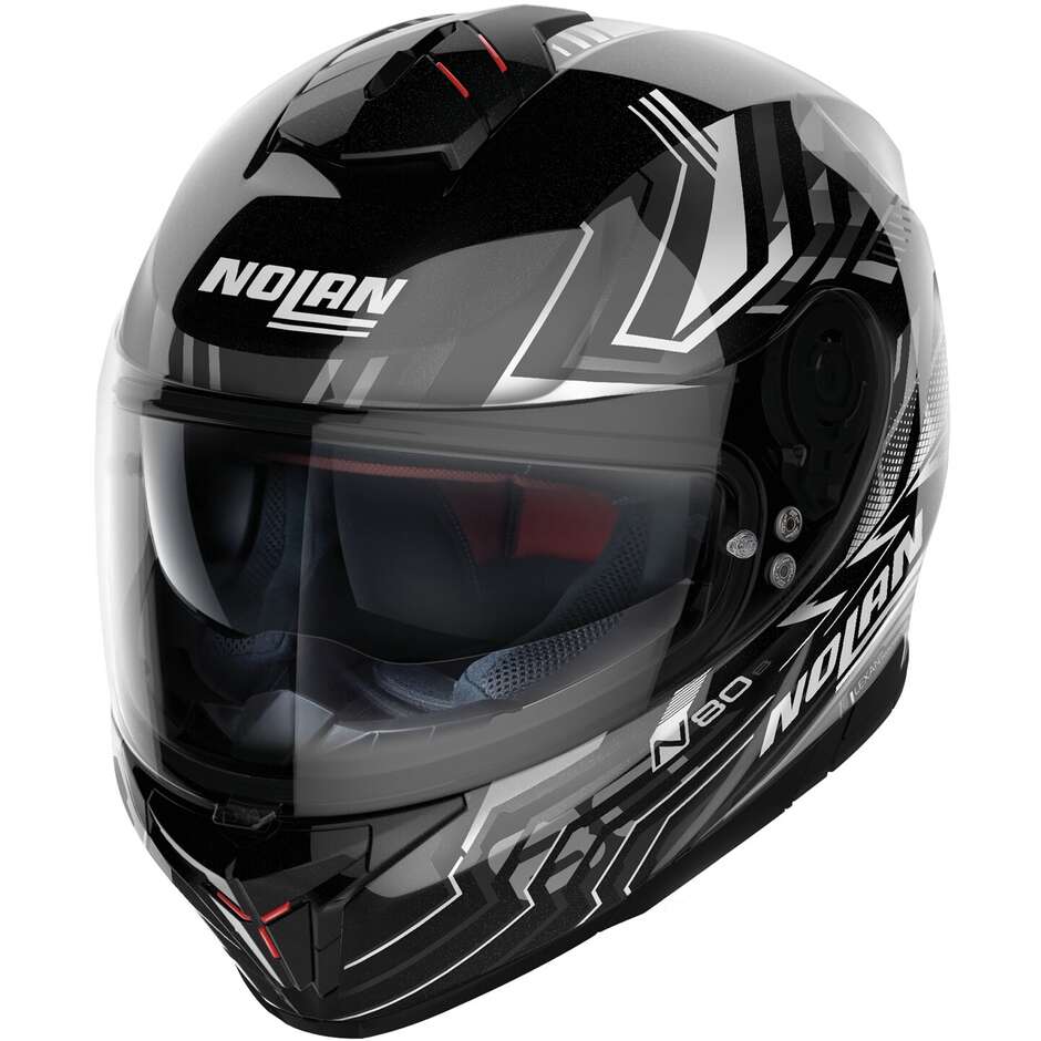 Nolan N80-8 TURBOLENCE N-COM 077 Integral Motorcycle Helmet White