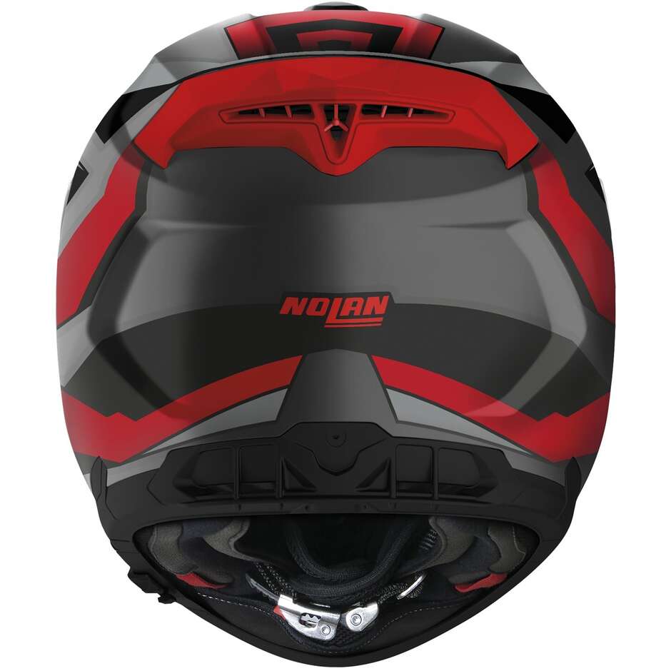 Nolan N80-8 WANTED N-COM 071 Red Black Matt Integral Motorcycle Helmet