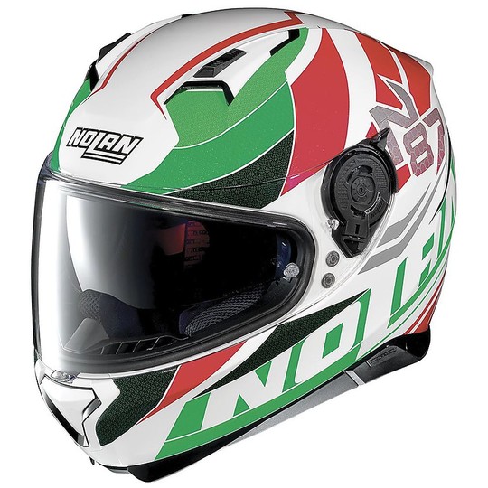 Nolan N87 Full Face Motorcycle Helmet PLEIN AIR N-Com 048 Metal White
