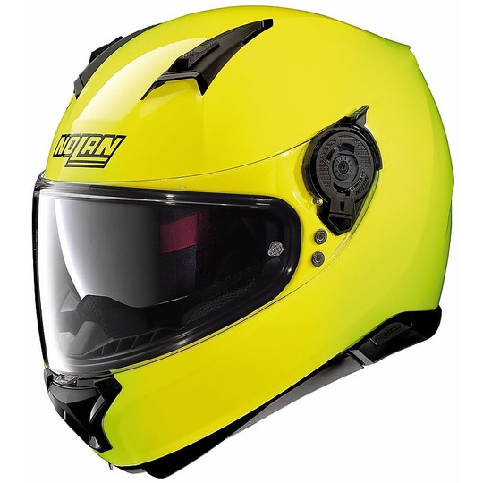 Nolan N87 Hi-Visibility N-Com 042 Yellow Fluo Helmet