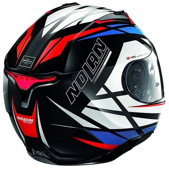 Nolan N87 Integral Motorcycle Helmet Originality N-Com 064 Black Red Glossy