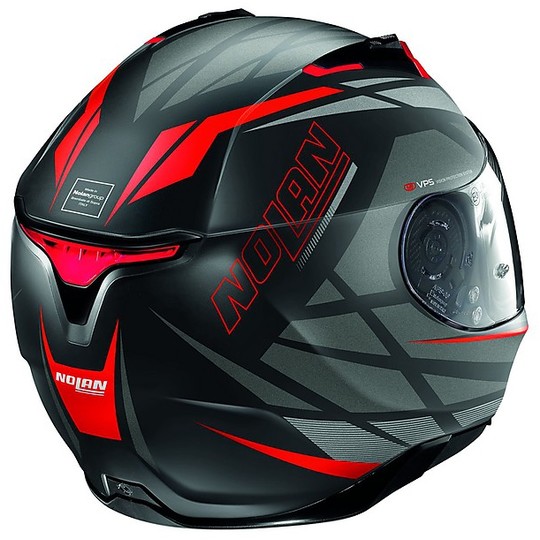 Nolan N87 Integral Motorcycle Helmet Originality N-Com 069 Black Red Matt