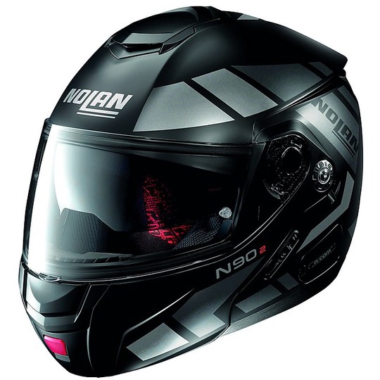 Nolan N90.2 Euclid N-Com 026 Modular Black Motorcycle Helmet