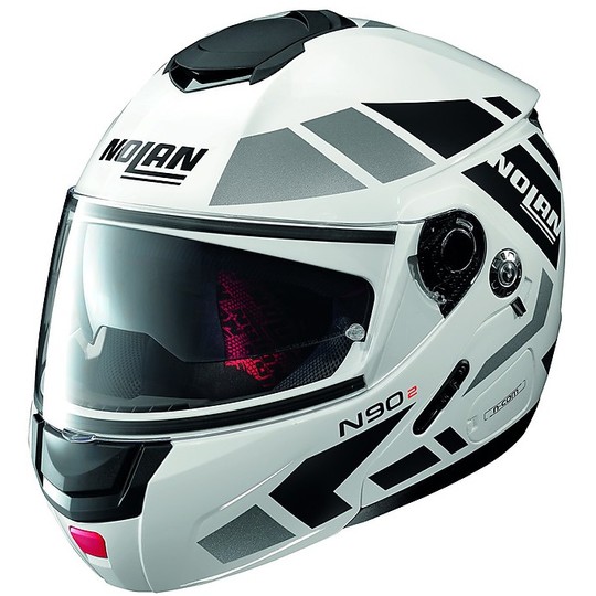 Nolan N90.2 Euclid N-Com 028 Polished Modular Motorcycle Helmet