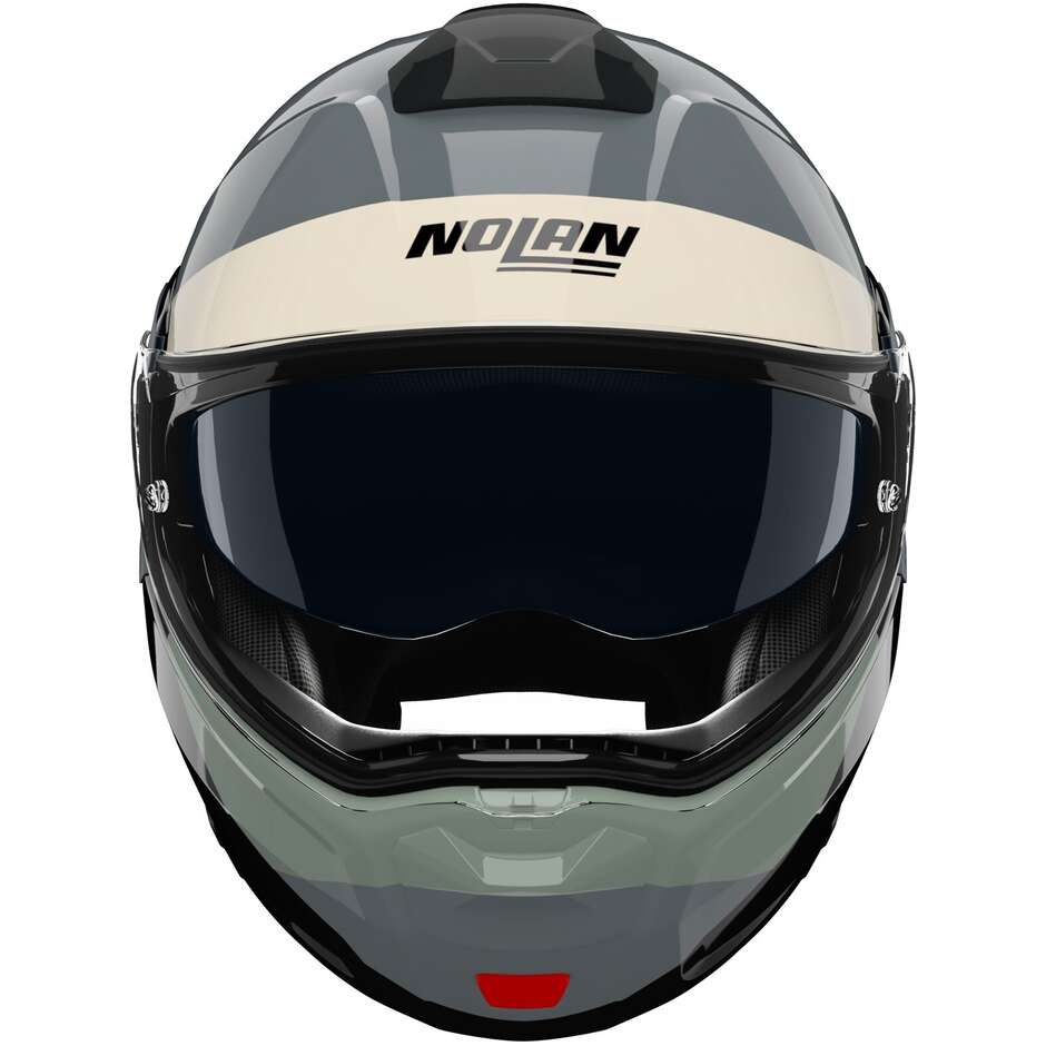 Nolan N90-3 06 BLOCK 354 P/J Modularer Motorradhelm Schwarz Elfenbein Anthrazit Grün Grau Glänzend
