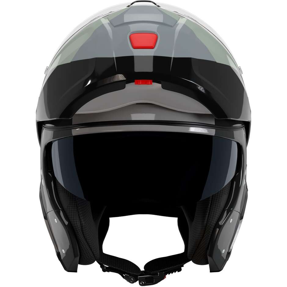Nolan N90-3 06 BLOCK 354 P/J Modularer Motorradhelm Schwarz Elfenbein Anthrazit Grün Grau Glänzend