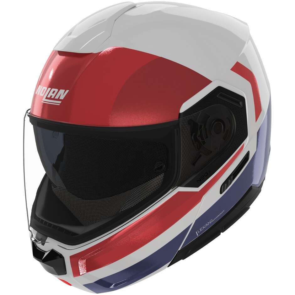 Nolan N90-3 06 ROBOTO 345 Modular Motorcycle Helmet P/J White Red Blue