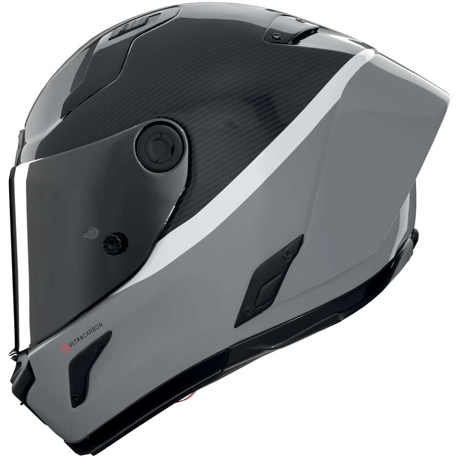 Nolan X-804 RS UC DOC 358 Integralhelm für Motorradfahrer, glänzend, Grau Carbon