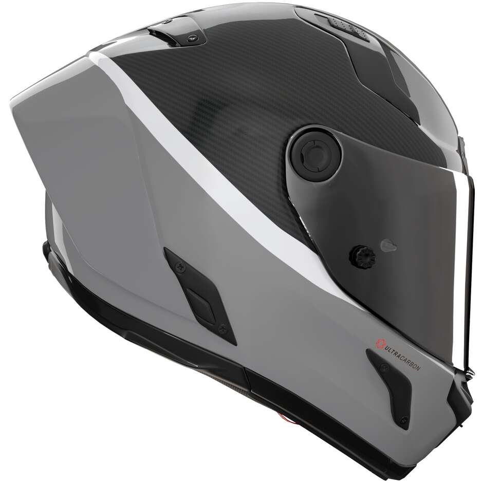 Nolan X-804 RS UC DOC 358 Integralhelm für Motorradfahrer, glänzend, Grau Carbon