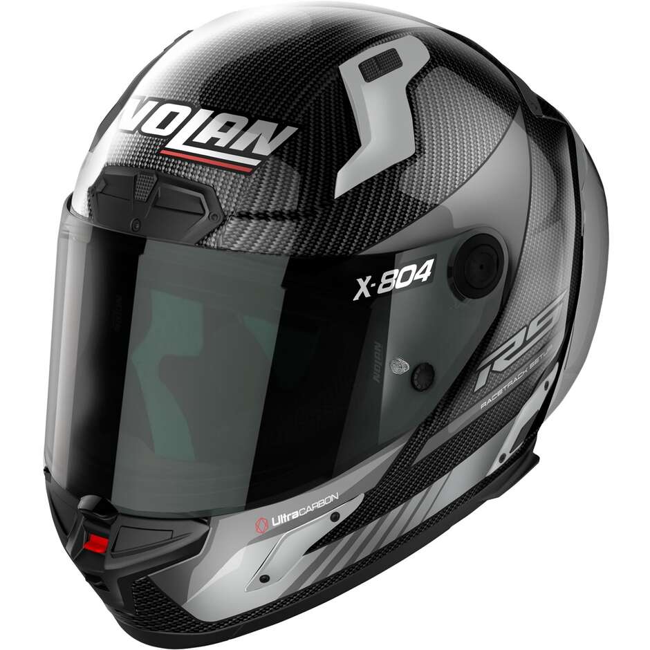 Nolan X-804 RS UC HOT LAP 011 Integral Motorcycle Helmet Grey