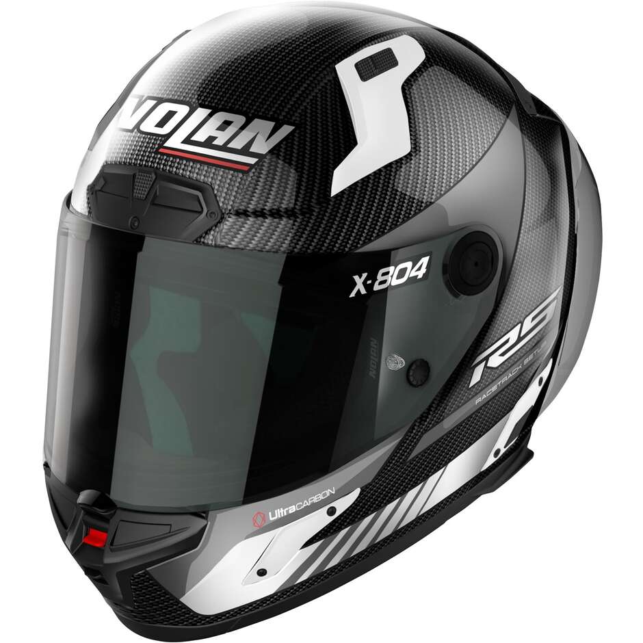 Nolan X-804 RS UC HOT LAP 012 Integral Motorcycle Helmet White