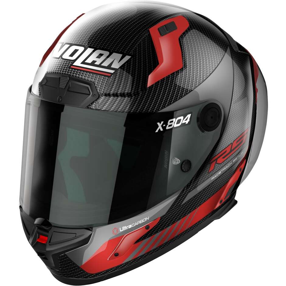 Nolan X-804 RS UC HOT LAP 013 Integral Motorcycle Helmet Red