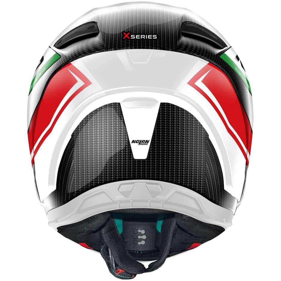 Nolan X-804 RS UC MAVEN 017 Full Face Motorcycle Helmet White Red Green