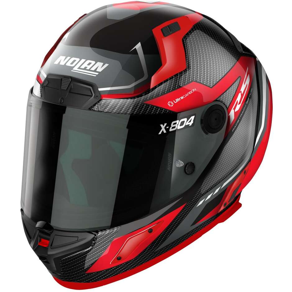 Nolan X-804 RS UC MAVEN015 Red Gray Full Face Motorcycle Helmet