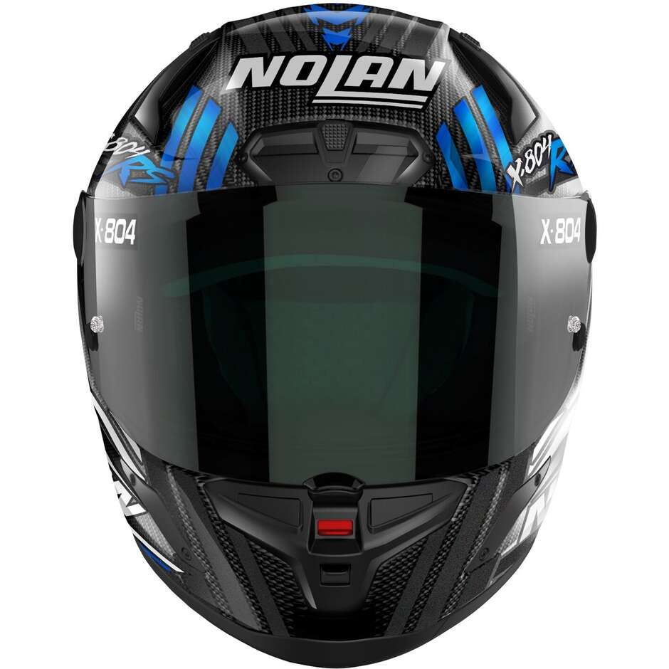 Nolan X-804 RS UCSPECTRE 020 White Blue Integral Motorcycle Helmet